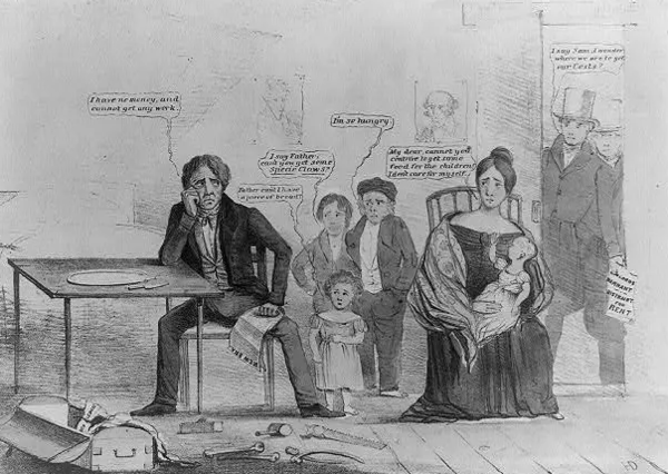 1819년 공황은 2년에 걸친 장기불황을 가져왔다. 히스토리인차트