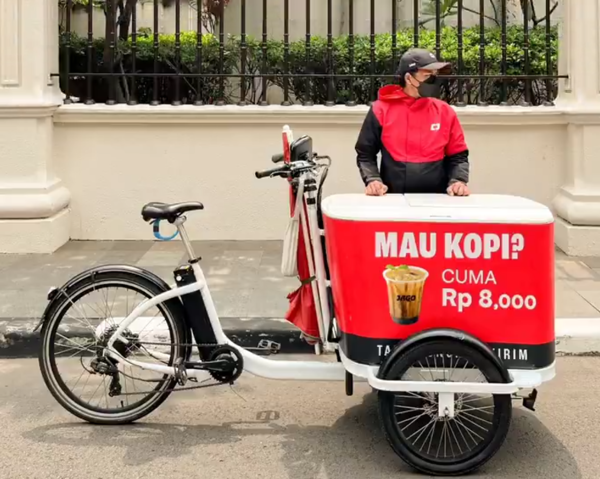  자고의 이동형 카페는 반경 1~2km 이내의 지역에 서비스하고 있다[출처=자고]