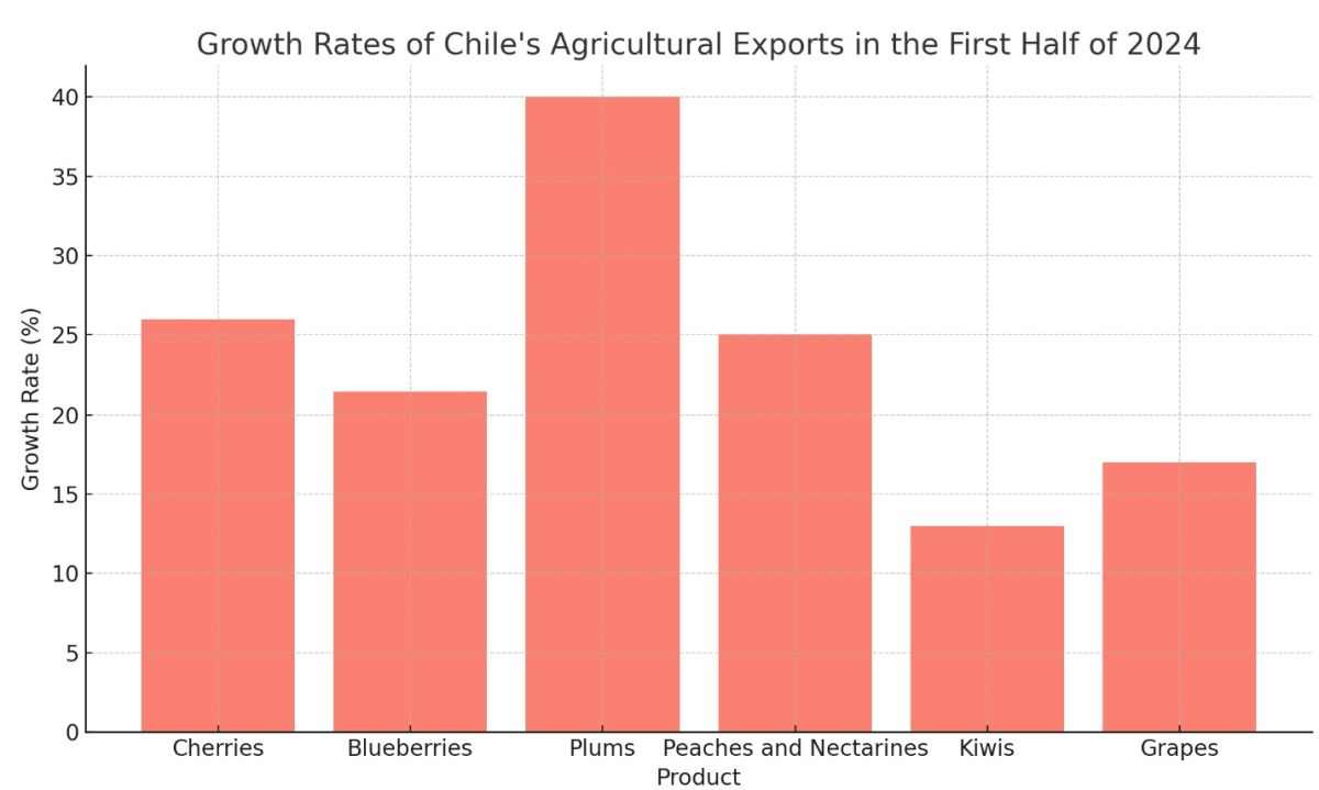[기획-글로벌푸드체인] 칠레, 상반기 농산물 수출액 70억 달러 돌파