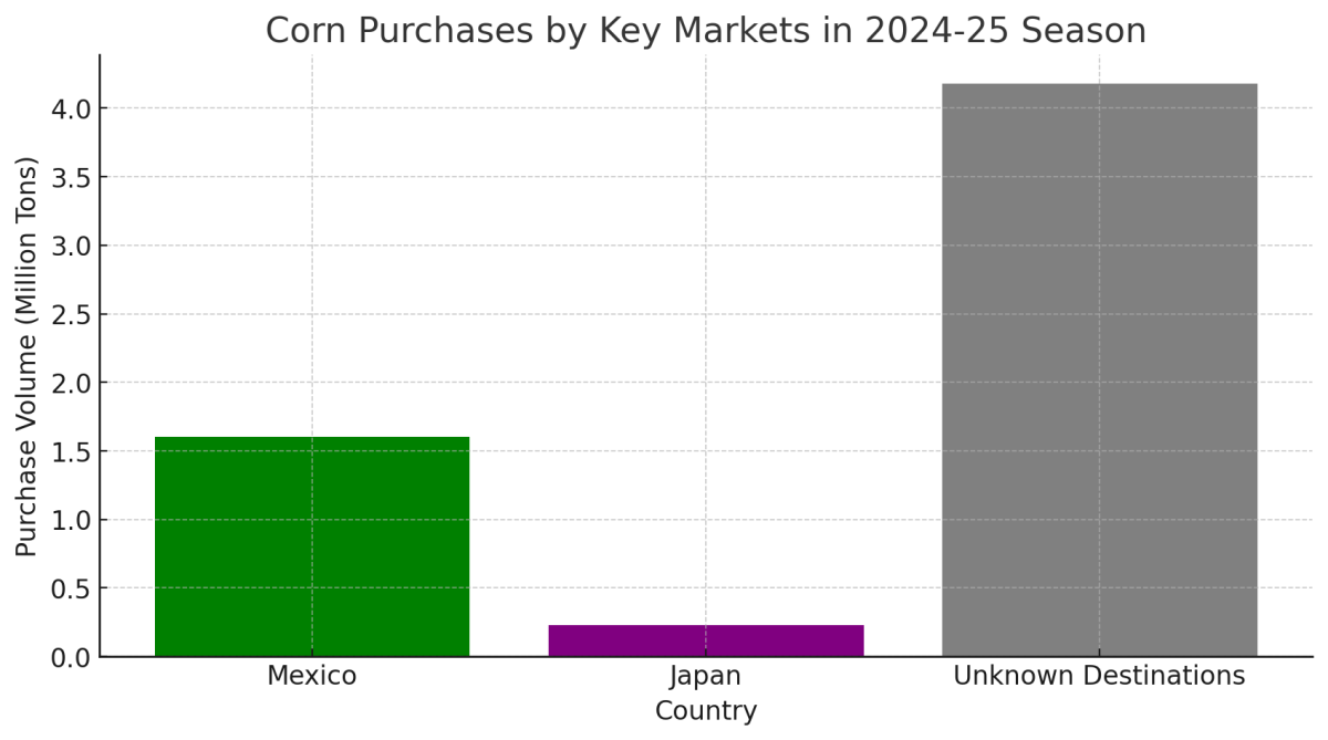 [기획-글로벌푸드체인] 미국 옥수수 수출, 중국 수요 저조 속 예상을 뛰어넘는 판매 기록