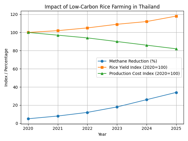 [심층-글로벌푸드체인] 태국, ‘저탄소 쌀’로 농업 전환 가속…탄소배출 감축·수출 경쟁력 동시 확보