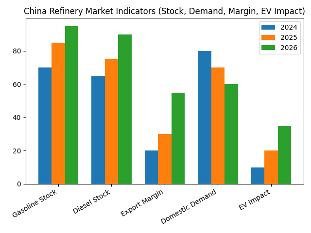 [심층-에너지 FOCUS] 중국 국영 정유사, 5월 연료 수출 재개 추진…재고 급증에 수출 카드 검토