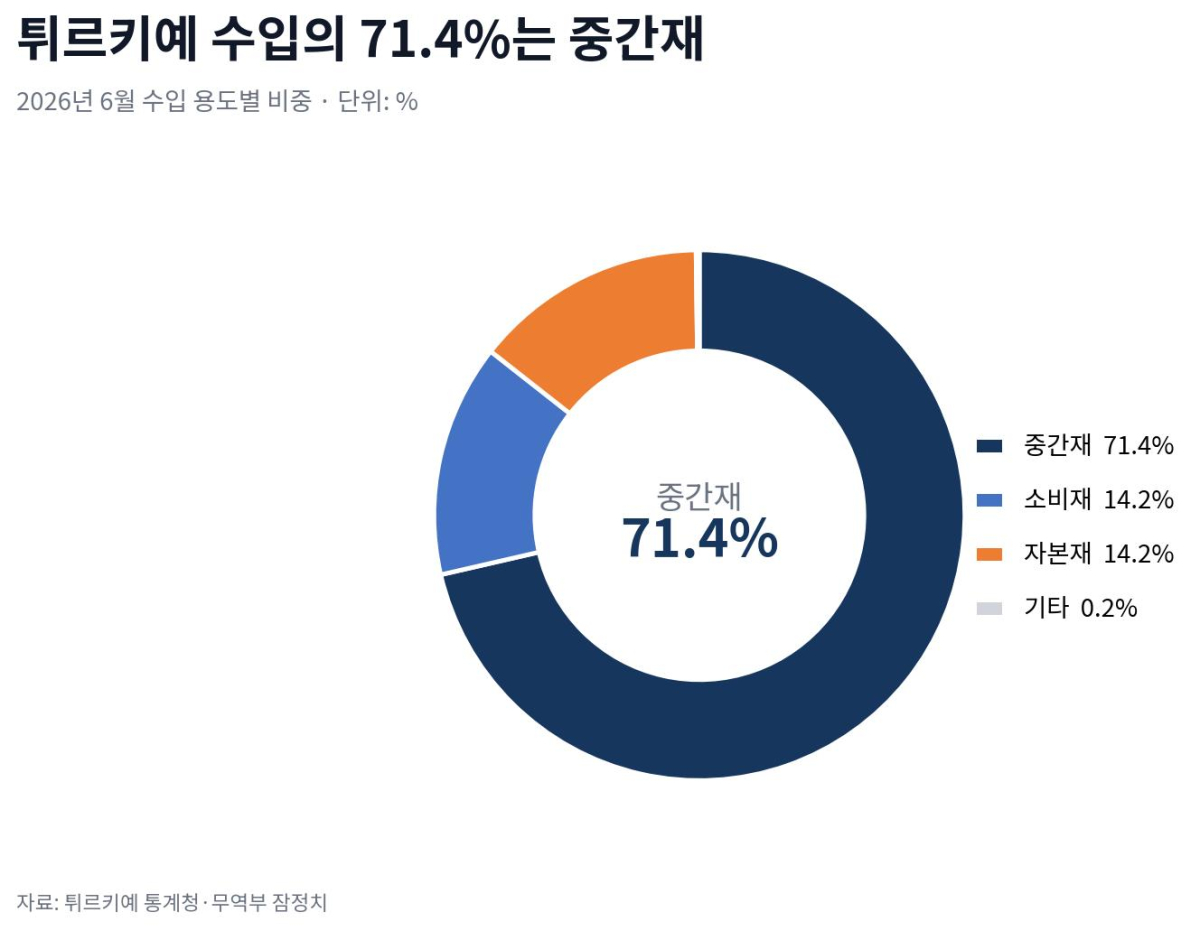 [기획-무역 FOCUS] 튀르키예 6월 수입 23% 급증…무역적자 104억달러로 확대